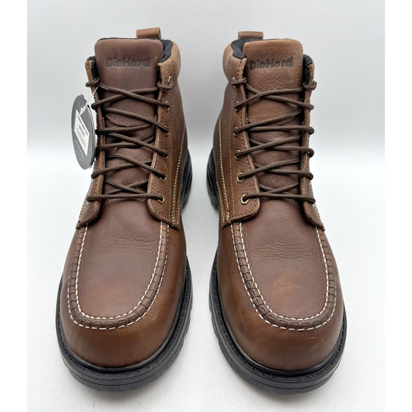 DieHard Mens Tundra Moc Toe Work Boots US 13 M Brown Leather Waterproof CT NIB main image 10